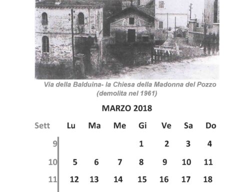 Il Calendario di Pianoterra – Marzo 2018